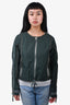 Dries Van Noten Green Nylon Zipper Detailed Jacket Size 36