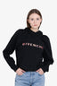 Givenchy Black Cotton Logo Embroidery Hoodie Size Small
