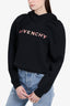 Givenchy Black Cotton Logo Embroidery Hoodie Size Small