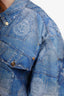 Fendace Blue Logo Printed Denim Jacket size 62