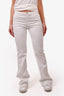 Moschino Jeans White Denim Micro Flared Jeans Size 10US