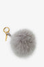 Fendi Grey Fur Keychain