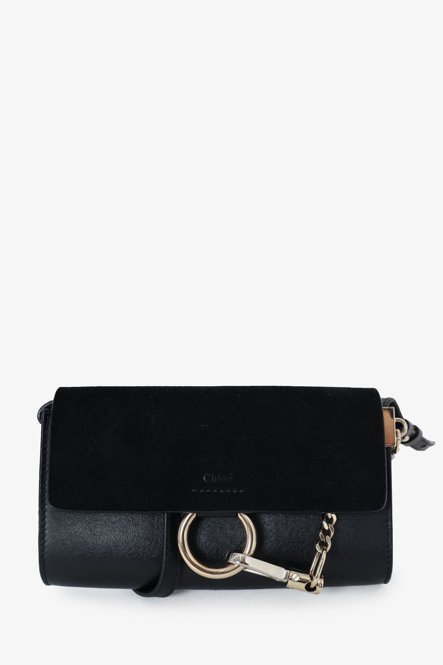 Chloe Black Leather/Suede Mini Faye Shoulder Bag – Mine Yours