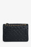 Chanel 2014/15 Black Caviar Leather Jumbo Double Flap Bag