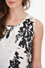 Ann Demeulemeester Black/White Floral Silk Dress Size 38 (As Is)