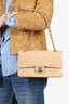 Pre-loved Chanel™ 2002 Beige Lambskin Medium Double Flap Bag
