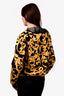 Versace Black/Gold Baroque Printed Zip-Up Hoodie Size S Mens