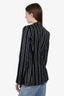 Givenchy Black/White Wool Striped Blazer size 38