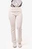 Chloe White Fringe Jeans Size 40