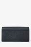Louis Vuitton 2018 Black Empreinte Leather Sarah Wallet with' EB' Initials