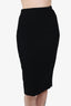 Victoria Beckham Black Zip-up Midi Skirt Size 4
