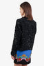 Isabel Marant Black Glitter Sequins Tweed Blazer Size 40