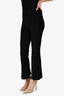 Stella McCartney Black Knit Stretch Front Zip Pants Size 38