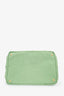 Prada Green Canvas Logo Canapa Tote Bag