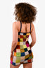 Acne Studio Multicoloured Wool Checked Kiarra Mini Dress Size XS