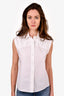 See By Chloe White Sleeveless Blouse Size 36