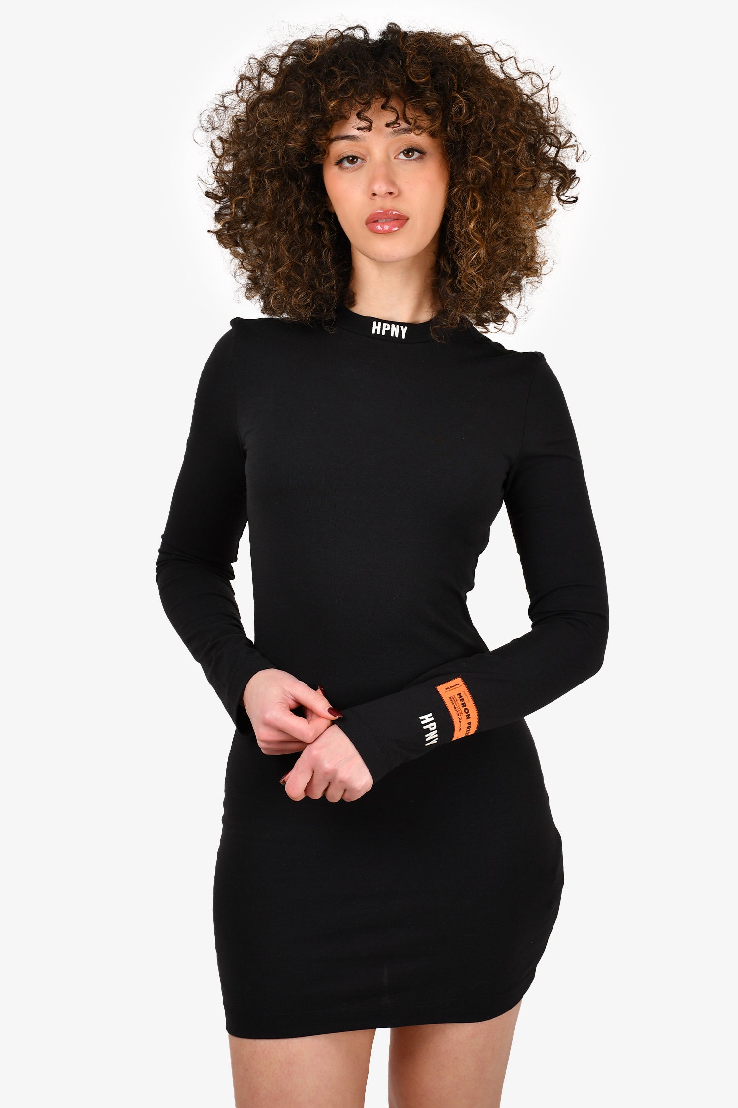 Heron Preston Black Cotton Blend 'HPNY' Mini Dress Size S – Mine