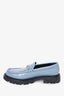 Celine Blue Leather Margaret Triomphe Loafer Size 42