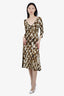 Just Cavalli Abstract Print Midi Dress size 44