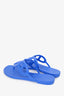 Hermes Blue Rubber 'Egerie' Sandals Size 38