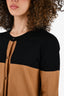 Marni Black/Brown Colourblock Wool Knit Cardigan Size 42