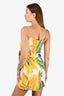 Farm Rio White/Yellow Tropic Printed Wrap Mini Dress Size XS