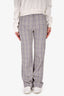 M Missoni Purple Plaid Trousers Size 40