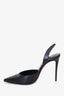 Christian Louboutin Black Leather Slingback Heels Size 37