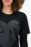 Comme des Garcons Play Black Heart Print T-Shirt Size S
