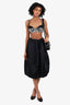 Black Comme des Garcons Black Balloon Midi Skirt Size XS