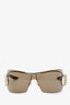 Christian Dior Brown Shield 'Airspeed1' Sunglasses with Tortoiseshell Sides