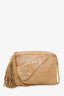 Pre-loved Chanel™ 1986-88 Tan Lambskin Fringe Asymmetric Flap Camera Bag