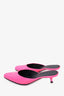 Balenciaga Pink Patent Round Toe Mules Size 37