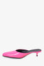 Balenciaga Pink Patent Round Toe Mules Size 37
