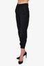 Nili Lotan Black Wool Tapered Trousers Size 2