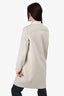 Helmut Lang Light Grey Wool Blend Coat Size L