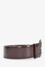 Max Mara Burgundy Patent Leather Wide Waist Belt Size S