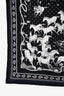Hermes Black/White/Blue Cowboy 'Les Mustangs' Silk 55cm Square Scarf