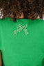 Red Valentino Green Cashmere/Silk Knit Top Size M