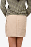 Acne Beige Linen Mini Skirt Size 34