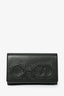 Jimmy Choo Black Leather CHOO Wallet on Chain Crossbody