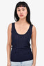 Acne Navy Sheer Tank Top Size S