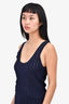 Acne Navy Sheer Tank Top Size S