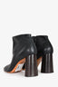 Celine Black Leather Ankle Boots Size 39.5