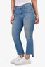 Mother Blue Denim 'The Insider Crop Step Fray' Jeans Size 28