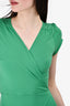 Reformation Green Plunge Wrap Midi Dress Size M
