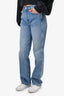 Re/Done Light Wash Straight Leg Jeans Size 25