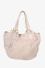 Miu Miu Cream Leather Tote Bag