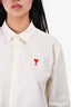 Ami White Cotton Button Down Shirt Size 42