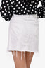 Paige White Denim Mini Skirt Size 24